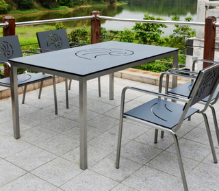 Brikley Compact Laminate Outdoor Dining Table Tops