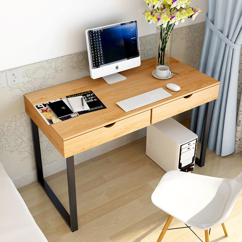 Modern and Simple Wood Color Home Study Computer Table Desk